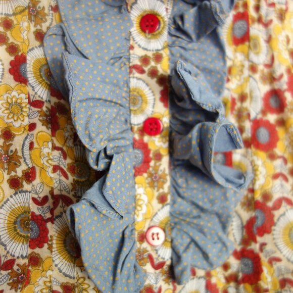 TYROL KIDS Floral Ruffle Short Sleeve Lined Dress – Sz 2 - Picture 2 of 6